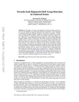 Towards Scale Balanced 6-DoF Grasp Detection in Cluttered Scenes