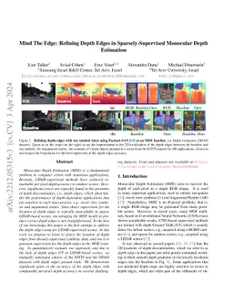 Mind The Edge: Refining Depth Edges in Sparsely-Supervised Monocular
  Depth Estimation