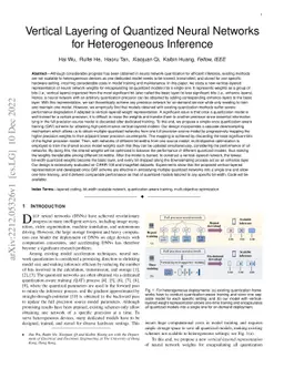 Vertical Layering of Quantized Neural Networks for Heterogeneous
  Inference