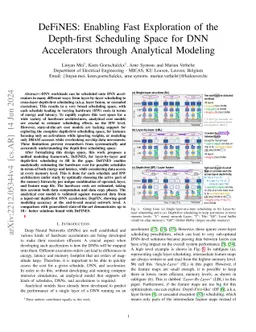DeFiNES: Enabling Fast Exploration of the Depth-first Scheduling Space
  for DNN Accelerators through Analytical Modeling