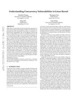 Understanding Concurrency Vulnerabilities in Linux Kernel