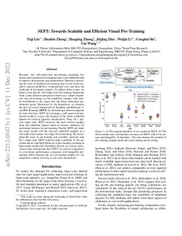 SEPT: Towards Scalable and Efficient Visual Pre-Training