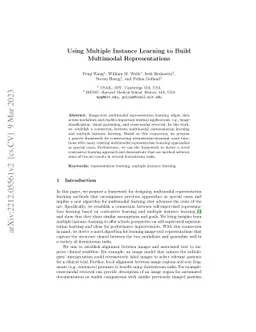 Using Multiple Instance Learning to Build Multimodal Representations