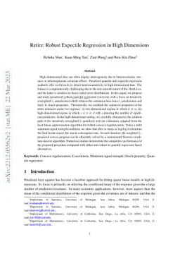 Retire: Robust Expectile Regression in High Dimensions