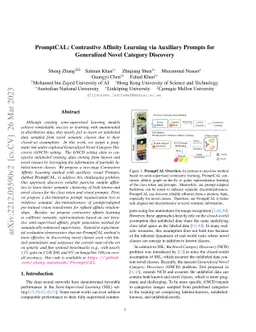 PromptCAL: Contrastive Affinity Learning via Auxiliary Prompts for
  Generalized Novel Category Discovery