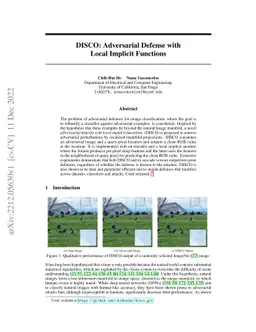 DISCO: Adversarial Defense with Local Implicit Functions