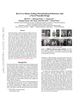 HOTCOLD Block: Fooling Thermal Infrared Detectors with a Novel Wearable
  Design