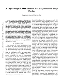 A Light-Weight LiDAR-Inertial SLAM System with Loop Closing