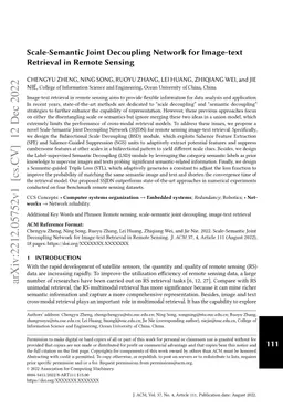 Scale-Semantic Joint Decoupling Network for Image-text Retrieval in
  Remote Sensing
