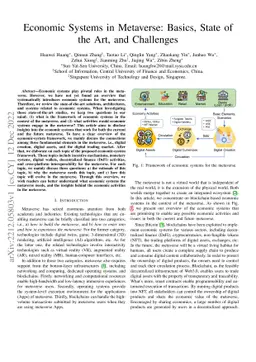 Economic Systems in Metaverse: Basics, State of the Art, and Challenges