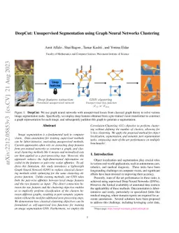DeepCut: Unsupervised Segmentation using Graph Neural Networks
  Clustering