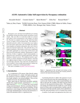 ALSO: Automotive Lidar Self-supervision by Occupancy estimation