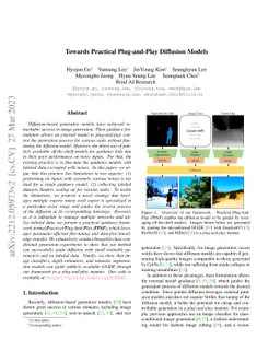 Towards Practical Plug-and-Play Diffusion Models