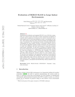 Evaluation of RGB-D SLAM in Large Indoor Environments