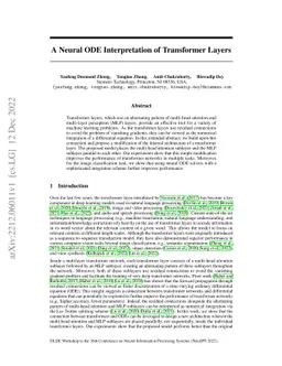 A Neural ODE Interpretation of Transformer Layers