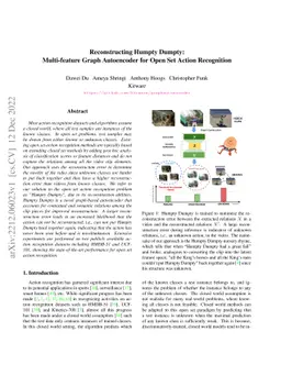 Reconstructing Humpty Dumpty: Multi-feature Graph Autoencoder for Open
  Set Action Recognition