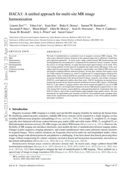 HACA3: A Unified Approach for Multi-site MR Image Harmonization