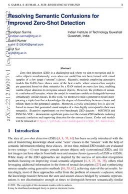 Resolving Semantic Confusions for Improved Zero-Shot Detection