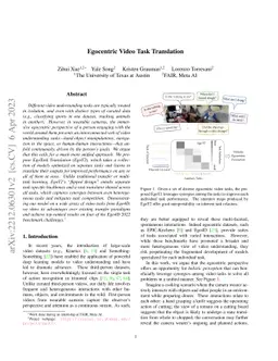 Egocentric Video Task Translation