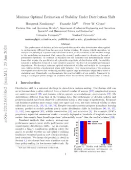 Minimax Optimal Estimation of Stability Under Distribution Shift
