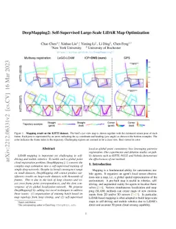 DeepMapping2: Self-Supervised Large-Scale LiDAR Map Optimization
