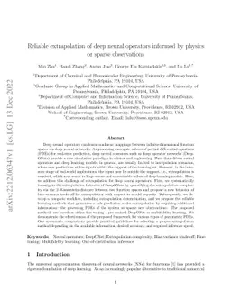 Reliable extrapolation of deep neural operators informed by physics or
  sparse observations