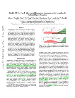 Pixel is All You Need: Adversarial Trajectory-Ensemble Active Learning
  for Salient Object Detection