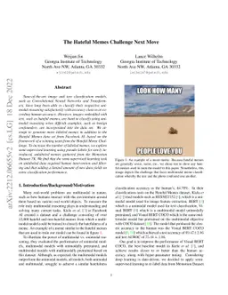 The Hateful Memes Challenge Next Move