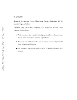 Towards Deeper and Better Multi-view Feature Fusion for 3D Semantic
  Segmentation