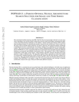 POPNASv3: a Pareto-Optimal Neural Architecture Search Solution for Image
  and Time Series Classification