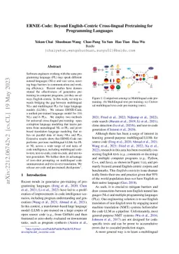 ERNIE-Code: Beyond English-Centric Cross-lingual Pretraining for
  Programming Languages