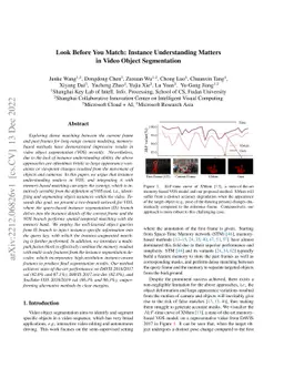 Look Before You Match: Instance Understanding Matters in Video Object
  Segmentation