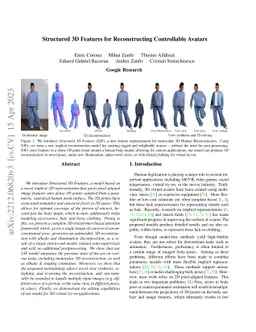 Structured 3D Features for Reconstructing Controllable Avatars