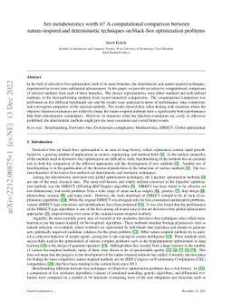 Are metaheuristics worth it? A computational comparison between
  nature-inspired and deterministic techniques on black-box optimization
  problems