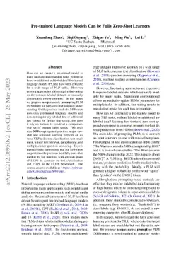 Pre-trained Language Models Can be Fully Zero-Shot Learners