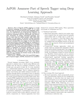AsPOS: Assamese Part of Speech Tagger using Deep Learning Approach