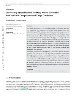 Uncertainty Quantification for Deep Neural Networks: An Empirical
  Comparison and Usage Guidelines