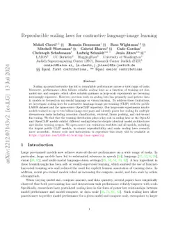 Reproducible scaling laws for contrastive language-image learning