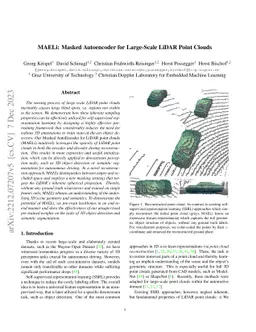 MAELi: Masked Autoencoder for Large-Scale LiDAR Point Clouds