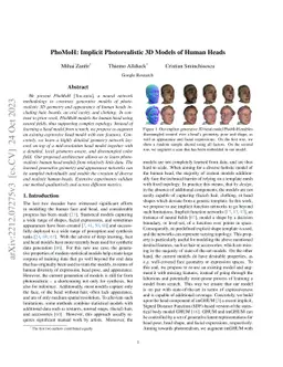PhoMoH: Implicit Photorealistic 3D Models of Human Heads