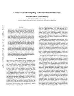 ContraFeat: Contrasting Deep Features for Semantic Discovery