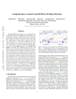 ConQueR: Query Contrast Voxel-DETR for 3D Object Detection