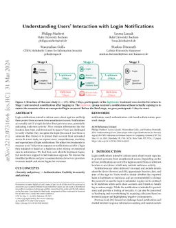 Understanding Users' Interaction with Login Notifications