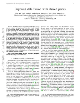 Bayesian data fusion with shared priors