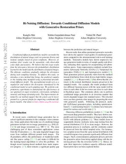 Bi-Noising Diffusion: Towards Conditional Diffusion Models with
  Generative Restoration Priors