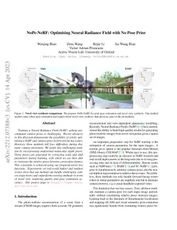 NoPe-NeRF: Optimising Neural Radiance Field with No Pose Prior