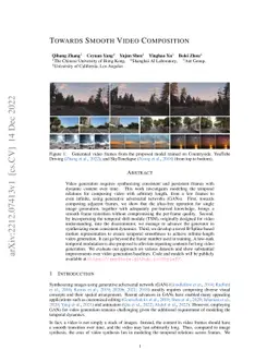 Towards Smooth Video Composition