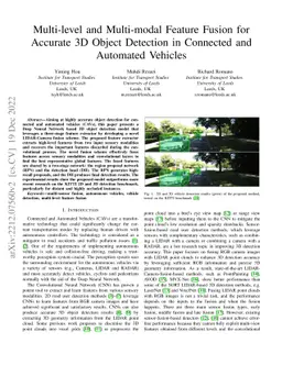 Multi-level and multi-modal feature fusion for accurate 3D object
  detection in Connected and Automated Vehicles