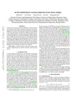Output-Dependent Gaussian Process State-Space Model