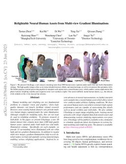 Relightable Neural Human Assets from Multi-view Gradient Illuminations